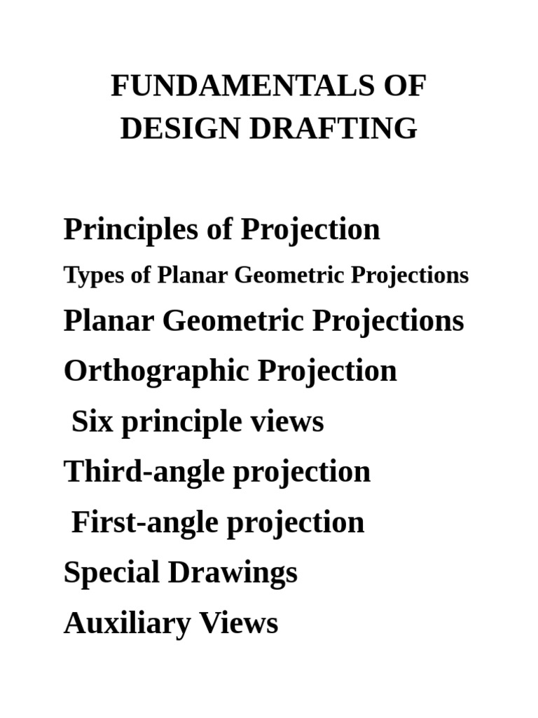 Design Drafting Fundamentals Guide | PDF