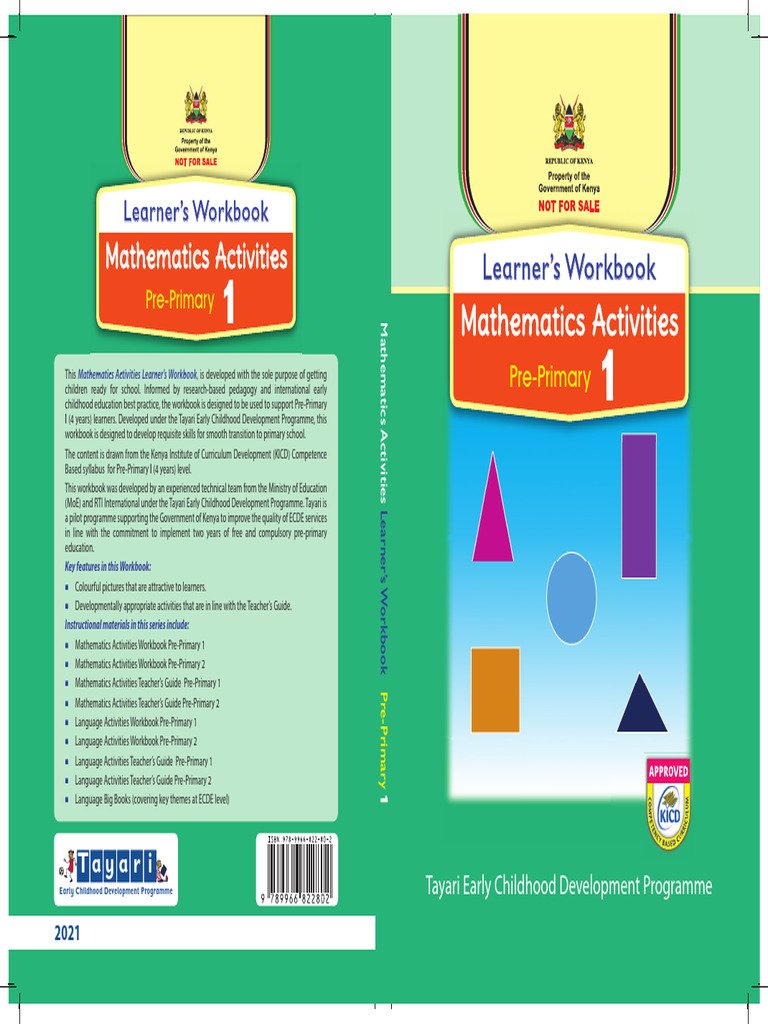 PP1 - Mathematics Activities - PB COVER - GOK Branded | PDF | Learning ...