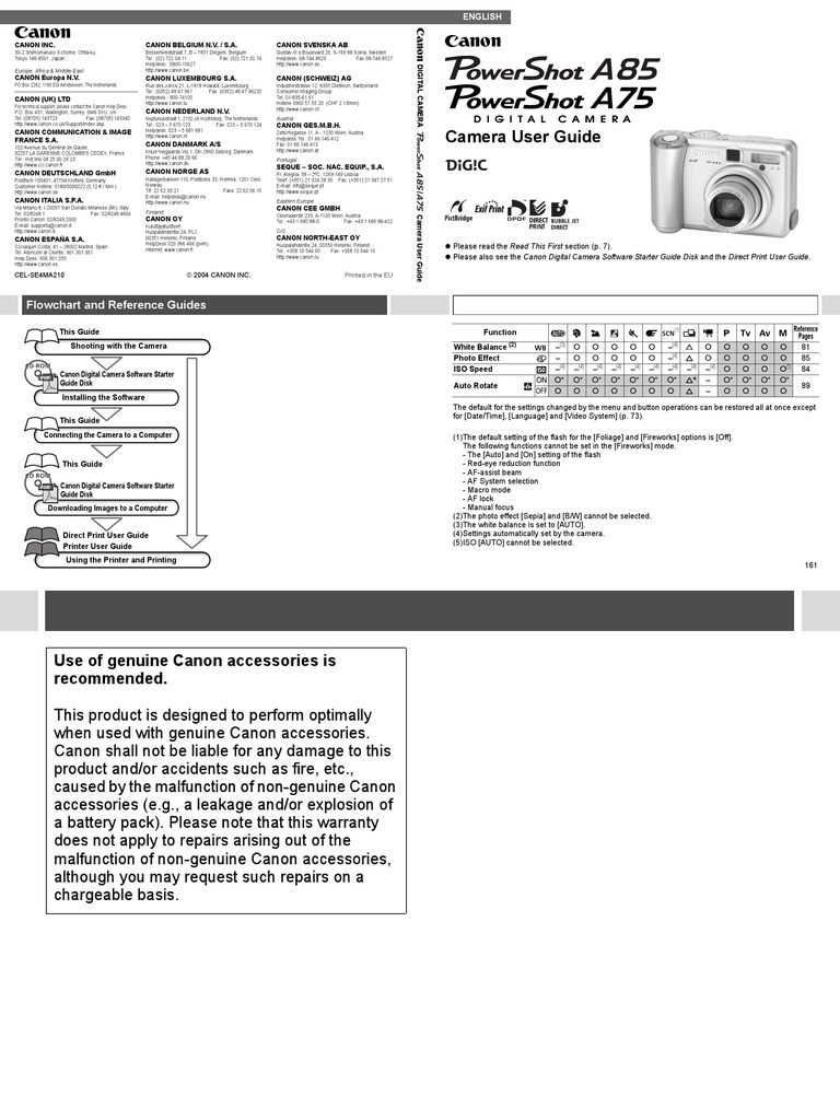 Camera User Guide: 149 - CEL - Cover - FM Page 1 Friday, April 30, 2004 ...