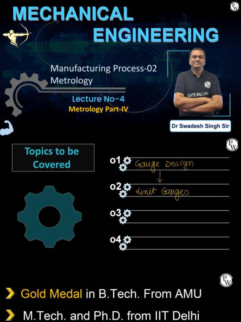 Metrology 04 - Class Notes (Manufacturing Process Part-2) | PDF