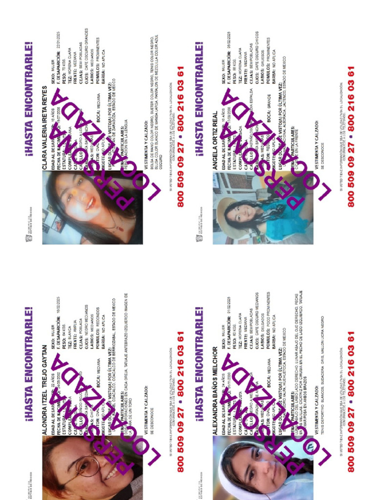 Mujeres Desap. | PDF