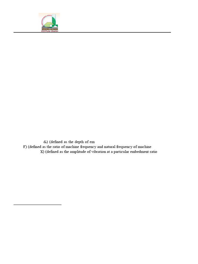 Embedment Effects on Block Foundations | PDF | Statistics | Oscillation