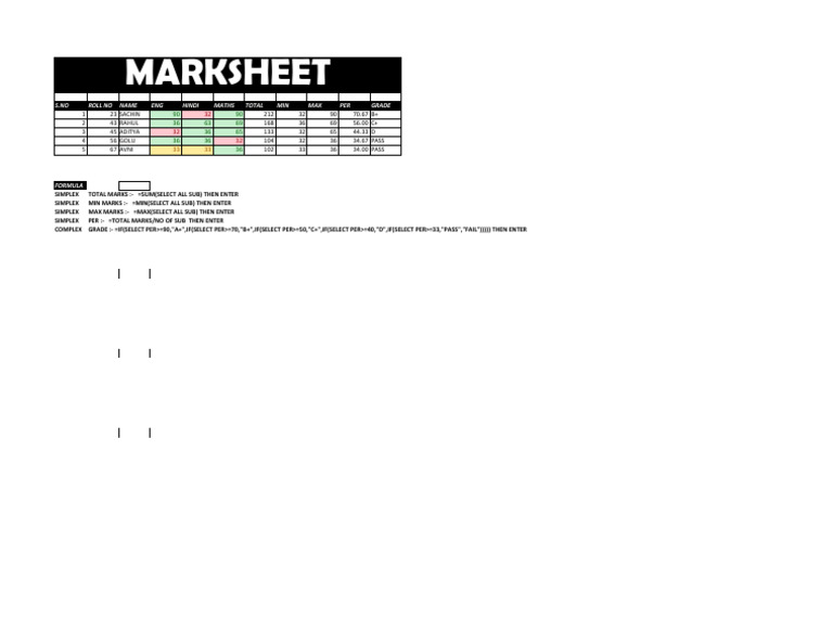 Marksheet Pdf Pdf