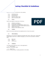 Web Testing Checklist & Guidelines for Comprehensive Website Functionality, Usability, Performance & Security Testing