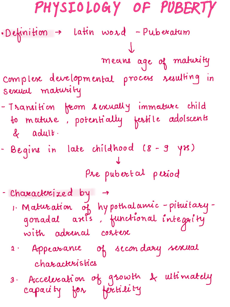 Gynaecology Puberty | PDF