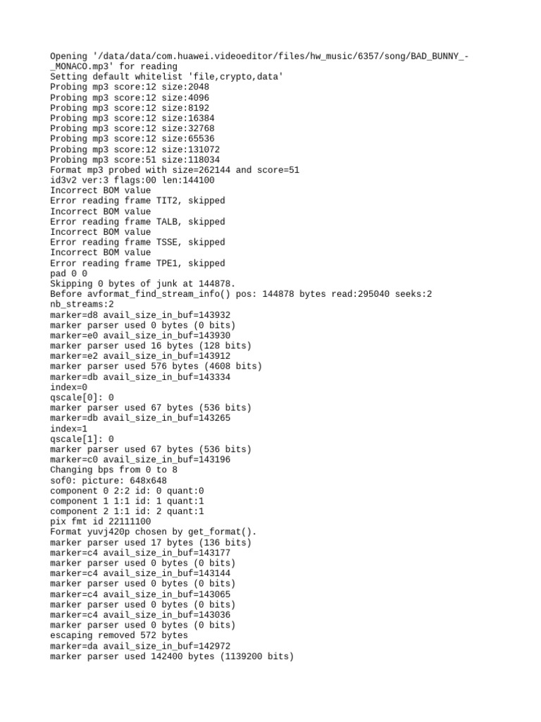 MP3 File Analysis and Errors | PDF | Mp3 | Bit