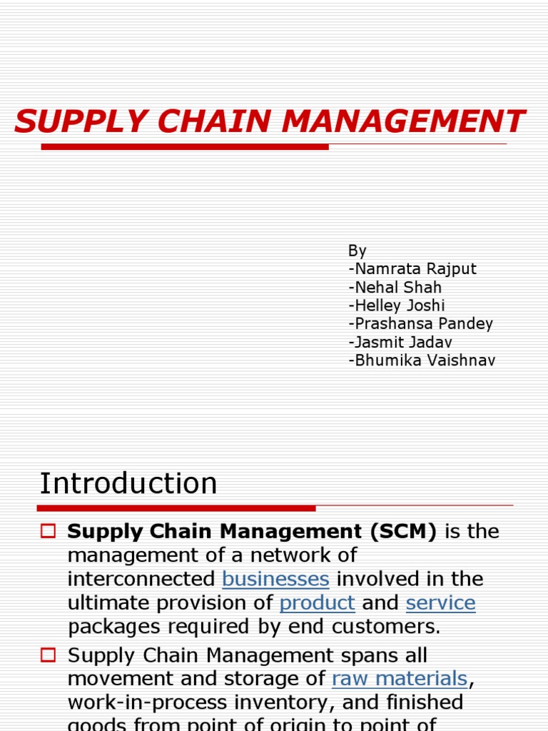 Understanding Supply Chain Management | PDF | Supply Chain Management ...