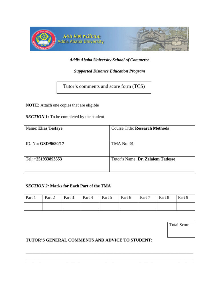 Research Method TMA Answer | PDF | Structural Equation Modeling ...