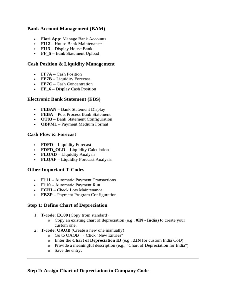 Bank Account Management | PDF | Depreciation | Accounts Payable