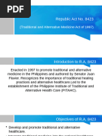 RA 8423: Traditional Medicine Act Overview | PDF | Alternative Medicine ...