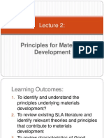 Principles For Materials Development