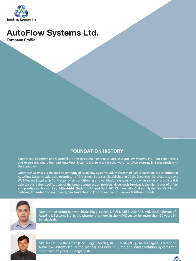 AutoFlow Company Profile | PDF | Electrical Wiring | Swimming Pool