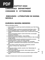 Grade 7 Shona Project | PDF
