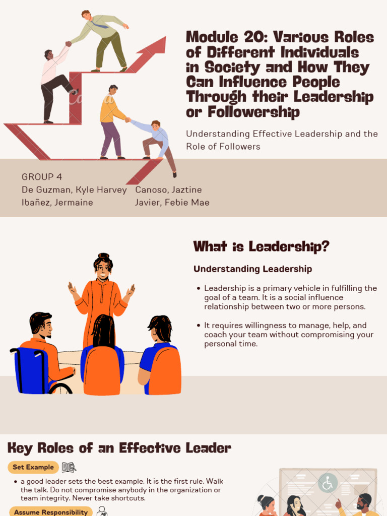 Leadership and Followership Roles Explained | PDF | Leadership | Social ...