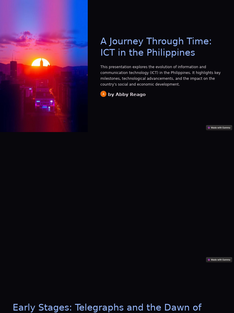 Evolution of ICT in the Philippines | PDF | Internet Of Things ...