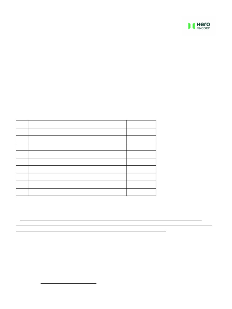 Hero FinCorp Loan Foreclosure Statement | PDF | Cheque | Money