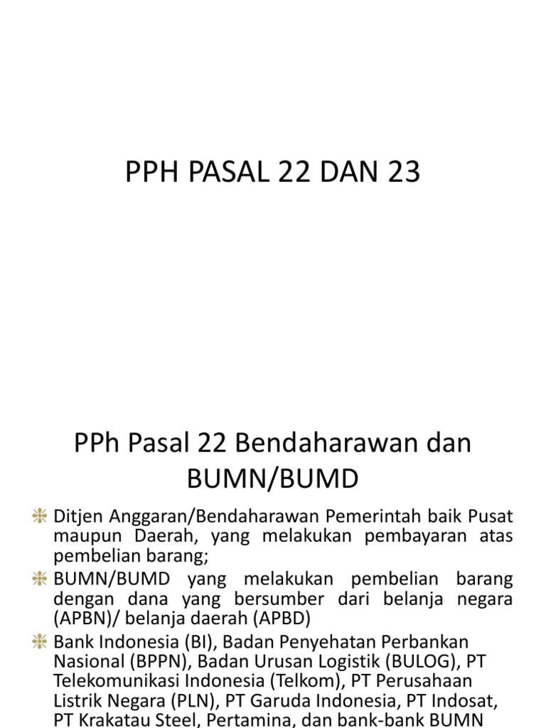 Contoh Soal Pph Pasal 22 Dan Jawabannya - Dapatkan Contoh
