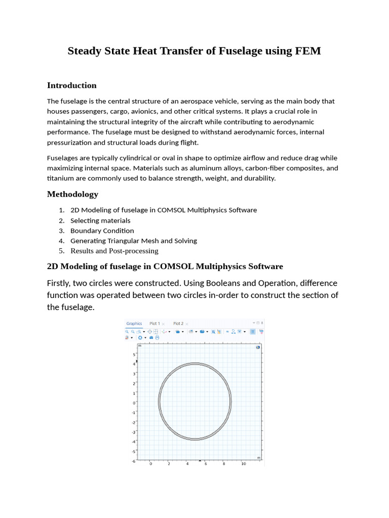 FEM Analysis of Fuselage Heat Transfer | PDF | Finite Element Method ...