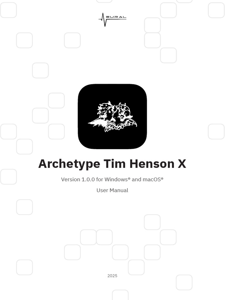 Archetype Tim Henson X v1.0.0 | PDF | Equalization (Audio) | Amplifier
