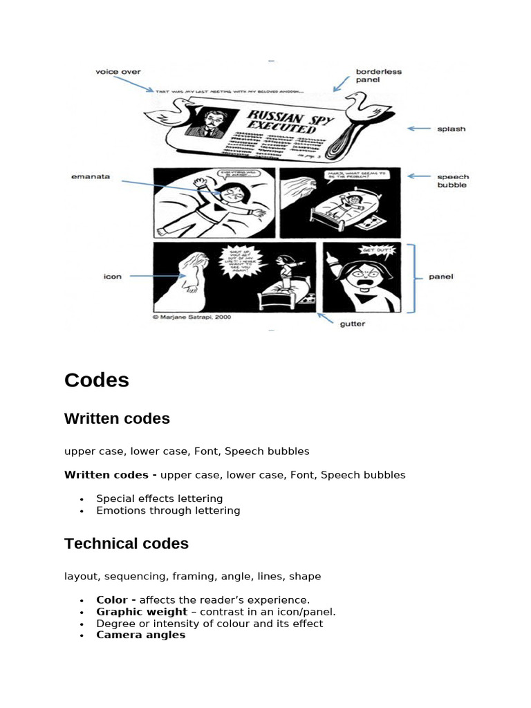 Explained Terms of Comic Strip | PDF