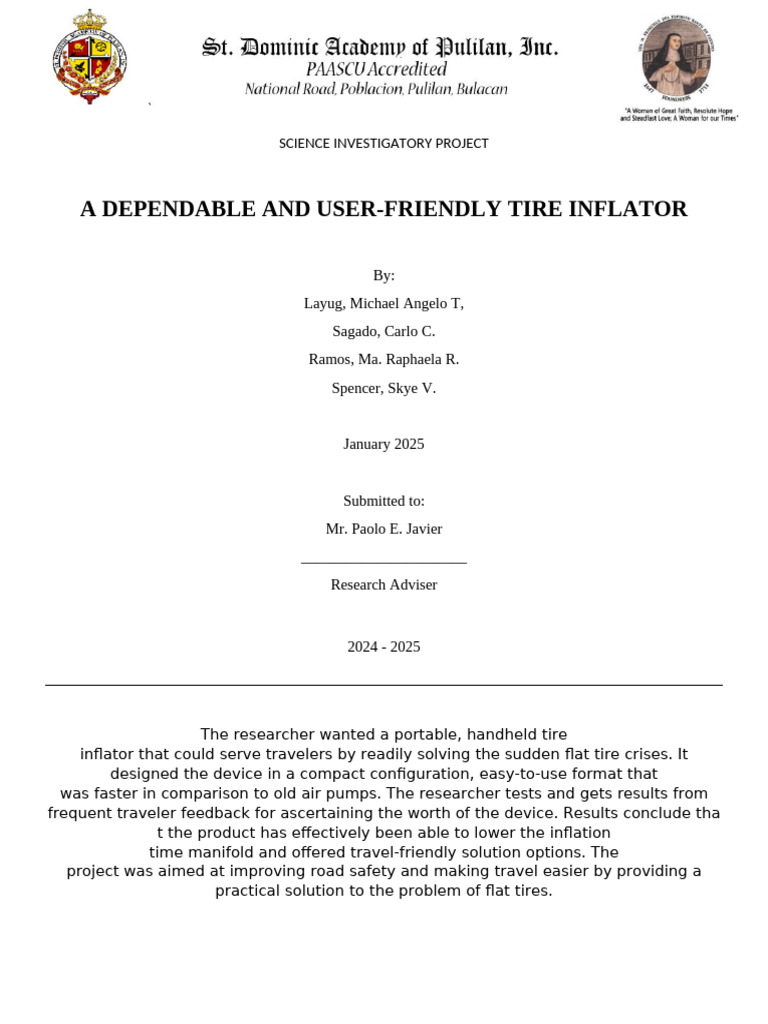 User-Friendly Portable Tire Inflator | PDF | Electrical Connector ...