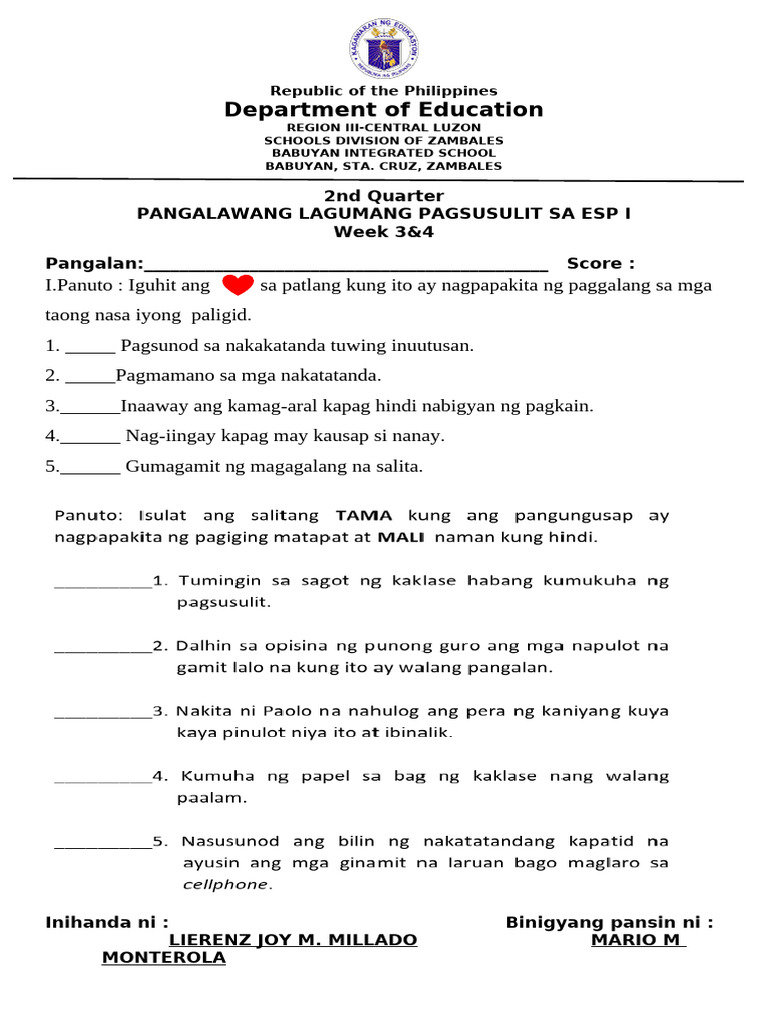 Q2 Esp Week3 | PDF