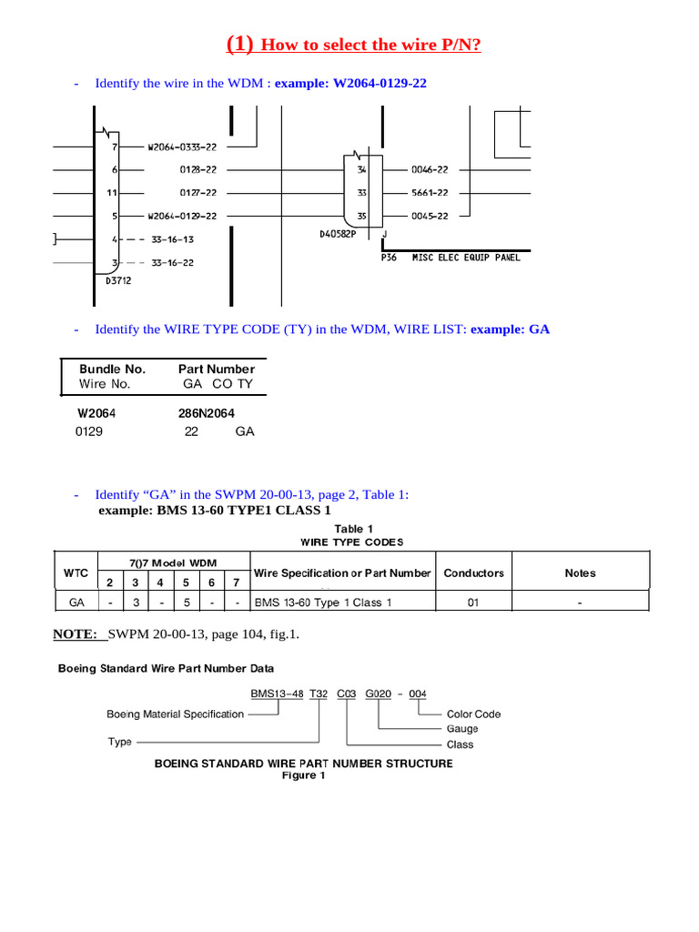 Selecting Components in Boeing SWPM | PDF | Electrical Connector ...