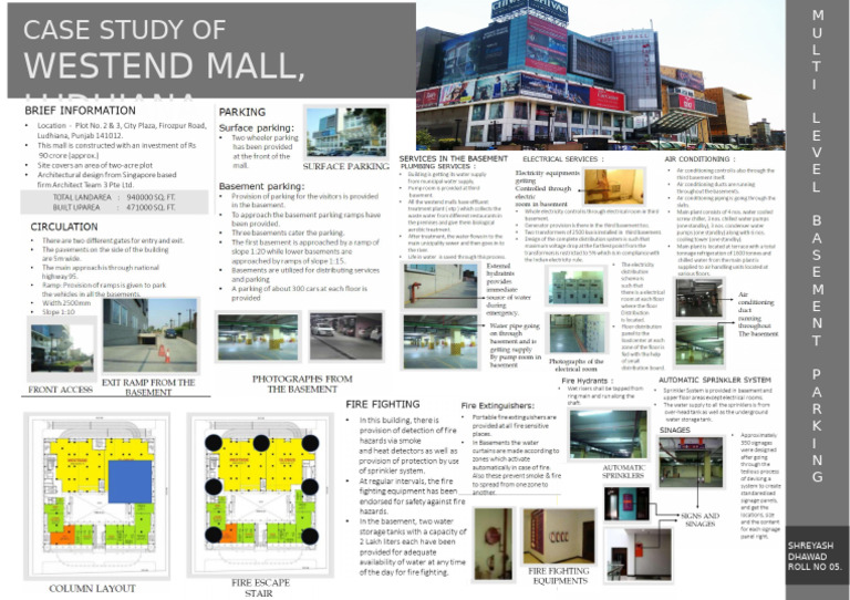 Westend Mall Basement Parking Case Study | PDF