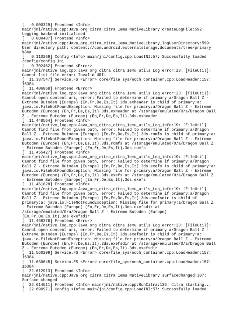 Citra Log | PDF | Computer Architecture | Computing