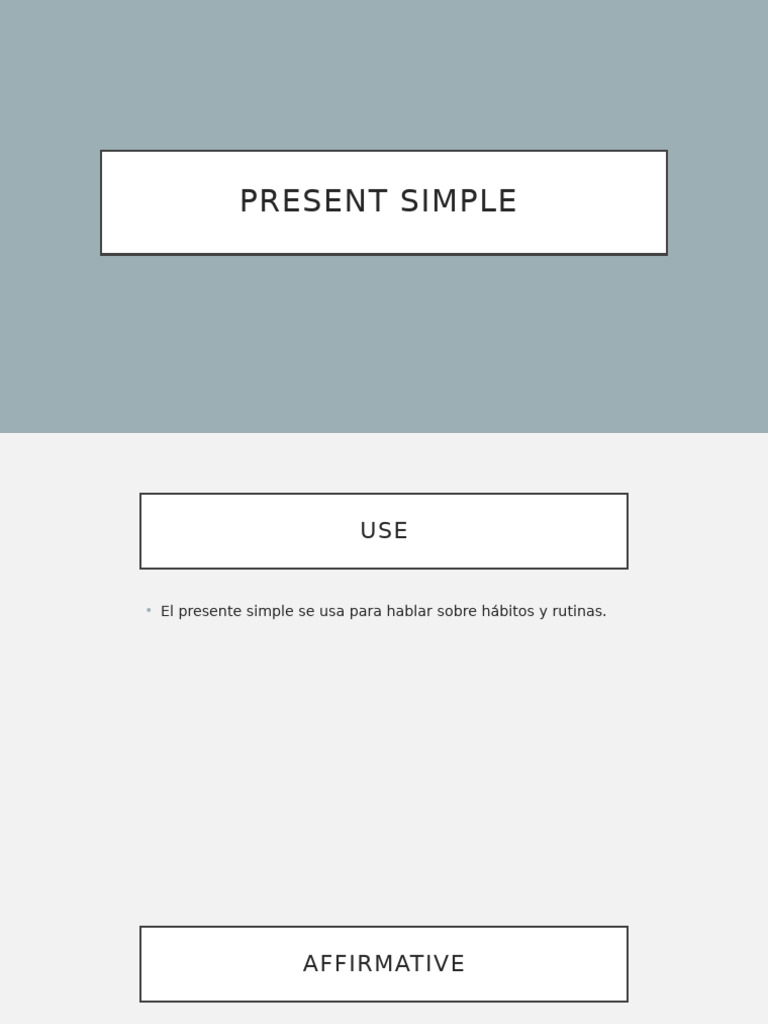 Power Point Present Simple | PDF
