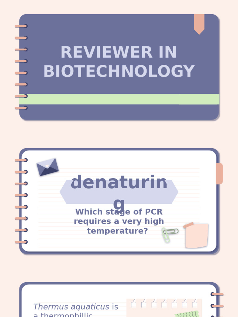 Biotechnology Review: PCR and Ethics | PDF | Gene Therapy | Dna Ligase