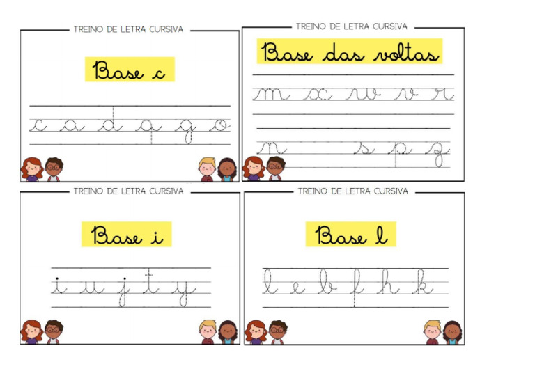 Todas As Bases Cursiva | PDF