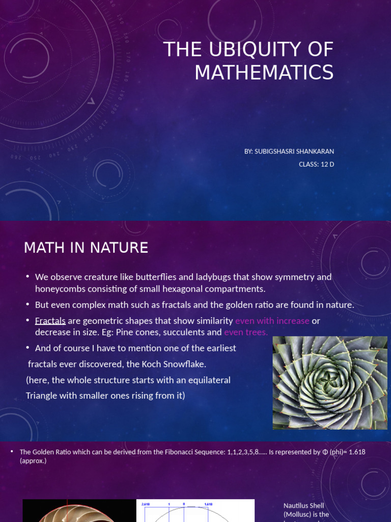 The Role of Mathematics in Nature, Art, and Music | PDF | Mathematics ...