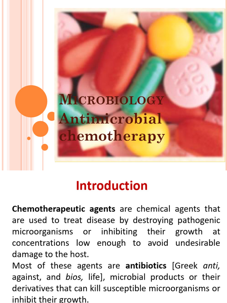 Antimicrobial Chemotherapy Overview | PDF | Antimicrobial Resistance ...