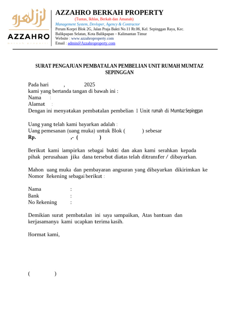 Draft Refund Konsumen | PDF