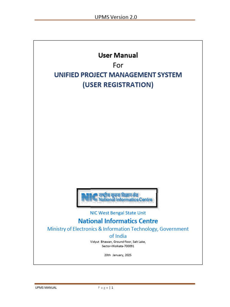 User Registration Manual | PDF