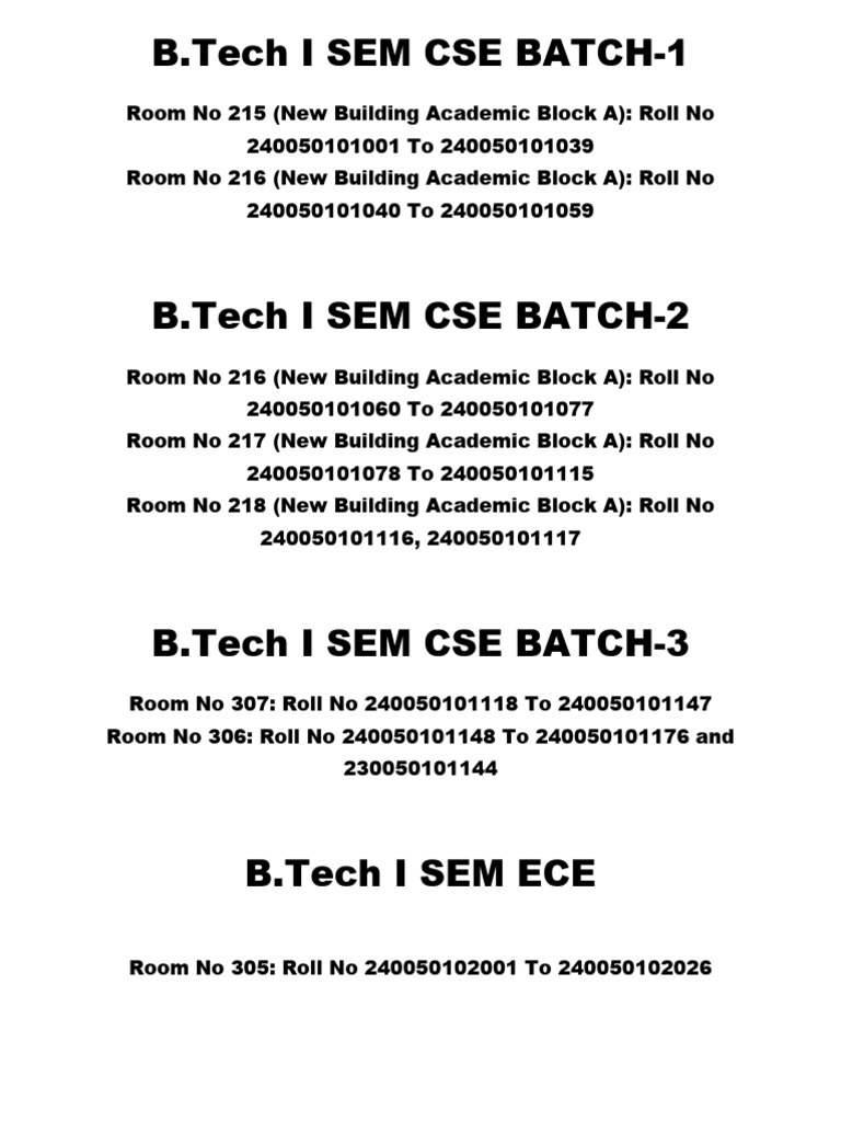 Master Seating Plan Summery | PDF | Engineering