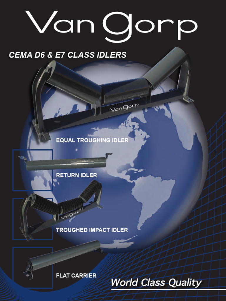 CEMA D6 & E7 Idlers Overview | PDF | Mechanical Engineering