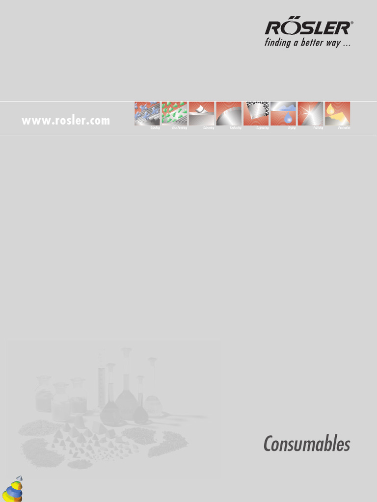 Rösler's Comprehensive Consumables Overview | PDF | Grinding (Abrasive ...