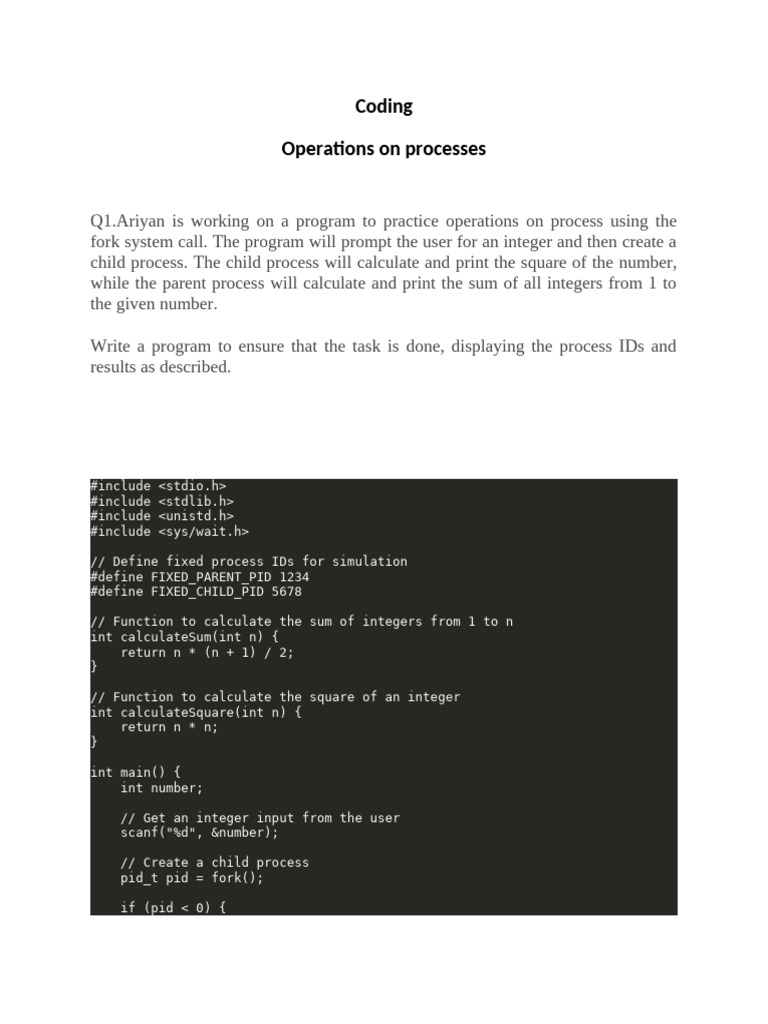 Process Operations and Simulations | PDF | Integer (Computer Science ...