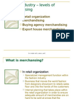 Fashion Industry - Levels of Merchandising