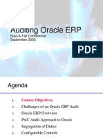 T3 - Auditing Oracle Financials 11i - Part 1