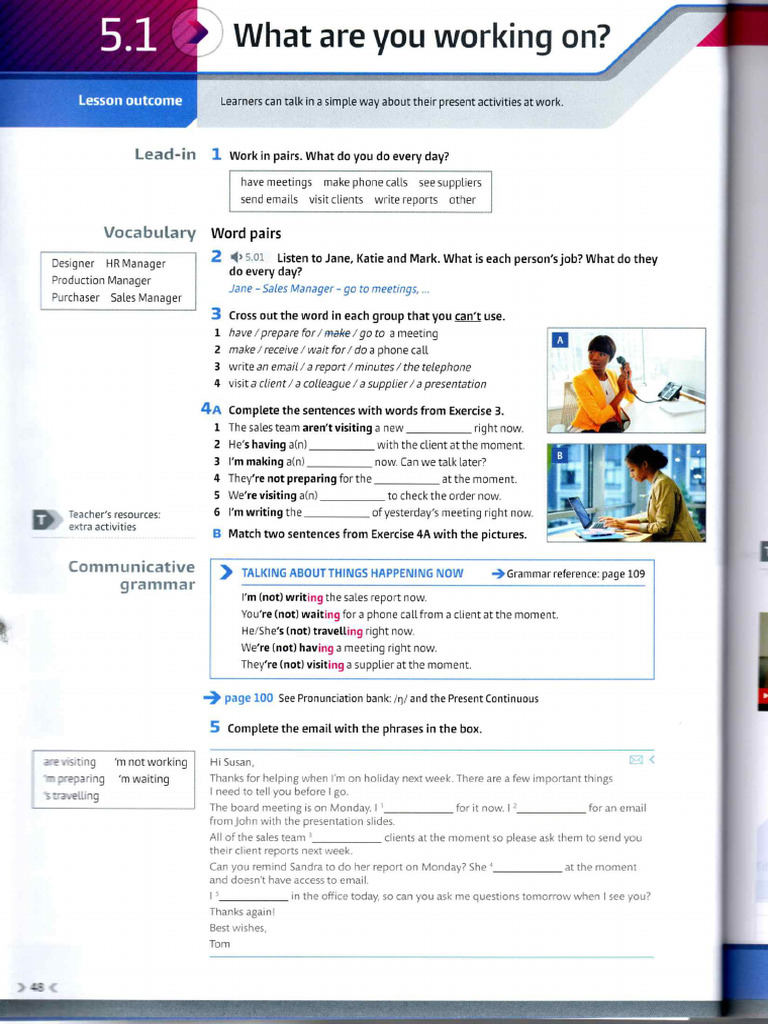 Business Partner A1 Unit 5 | PDF