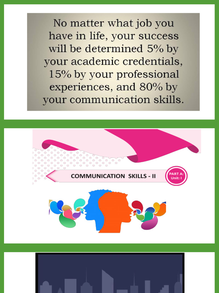 Enhancing Communication Skills | PDF | Communication | Nonverbal ...
