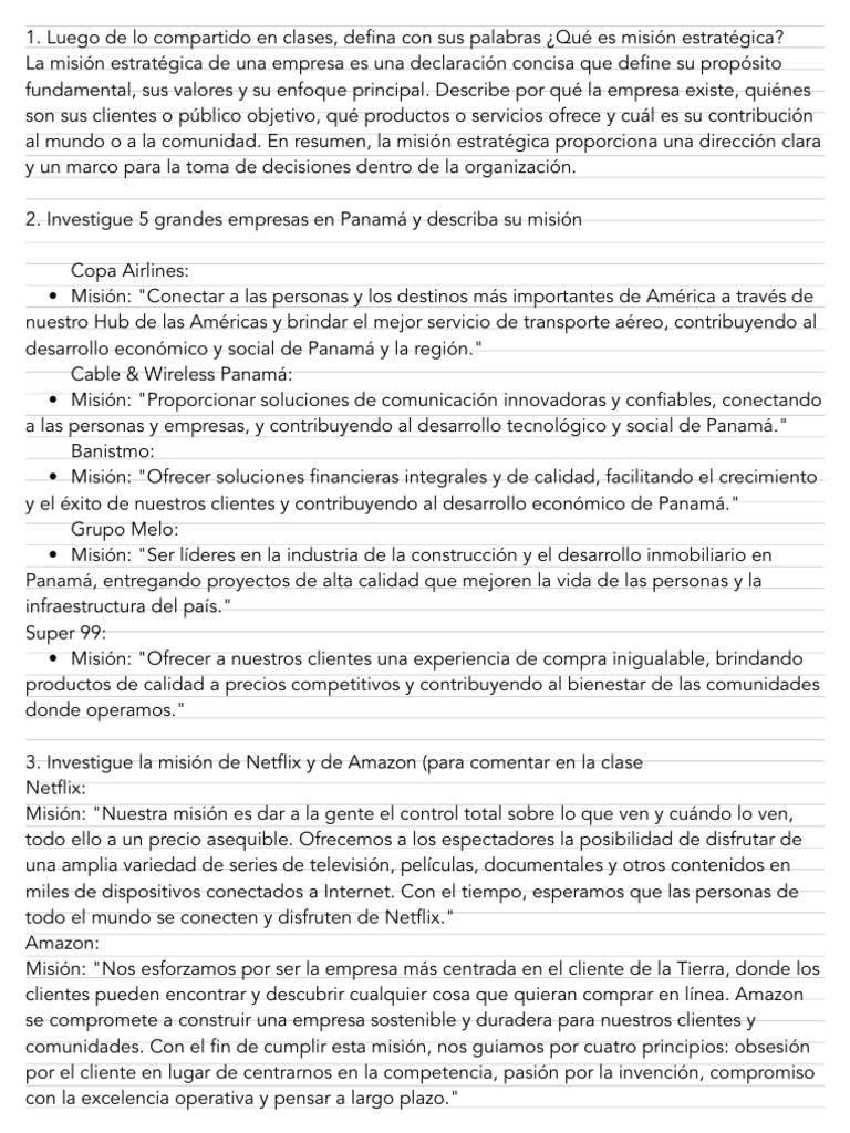 Planificación Y Dirección Estratégica III Cuatrimestre - Page 1 | PDF ... image.