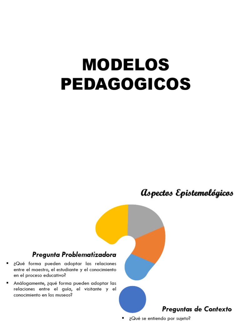 Modelos Pedagógicos y Conocimiento | PDF | Plan de estudios | Pedagogía