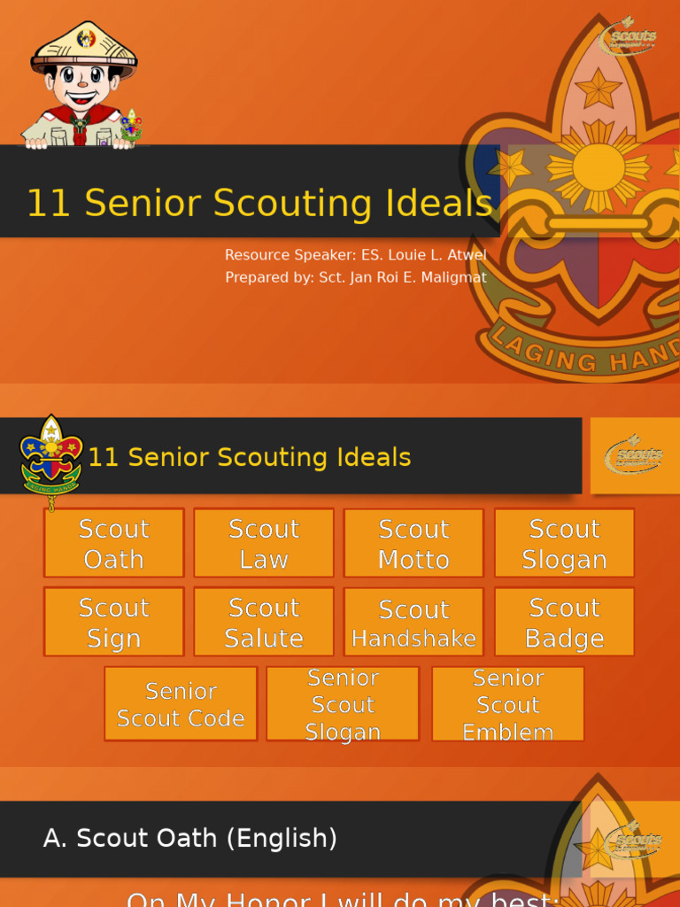 Senior Scouting Ideals and Principles | PDF | Scouting | Youth Movements