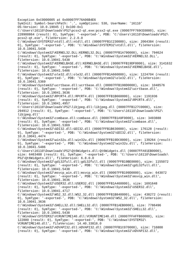Crash 2025 02 23 08 55 13 145 | PDF | Computer Libraries | Software