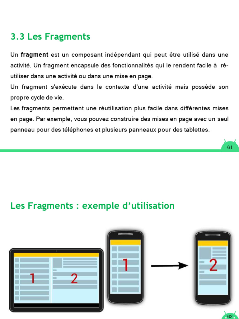 Introduction aux Fragments et Listes Android | PDF | Mise en page | XML