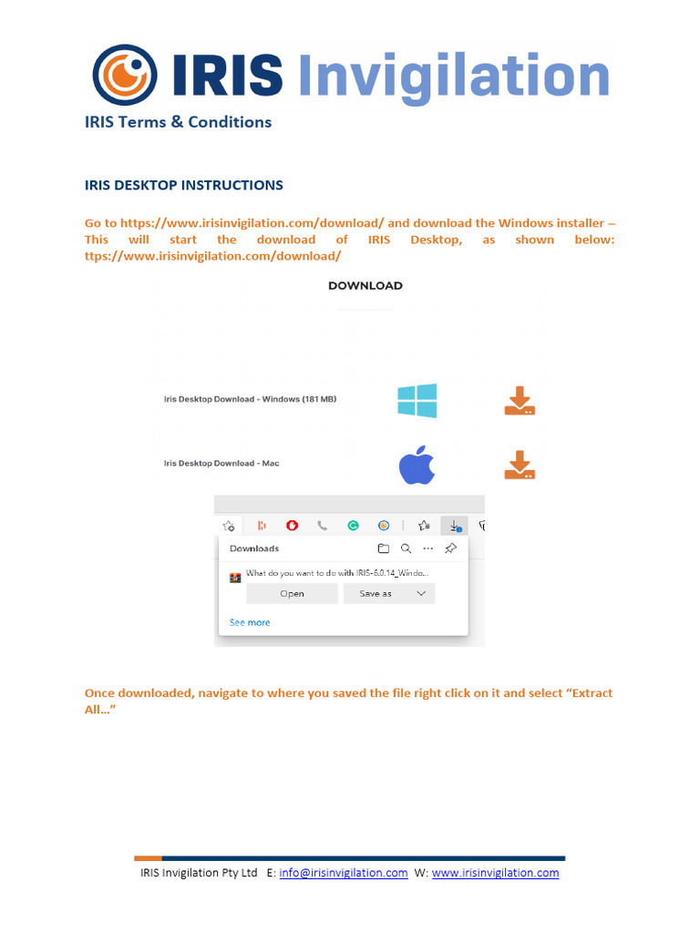 IRIS Remote Invigilation Setup Guide | PDF